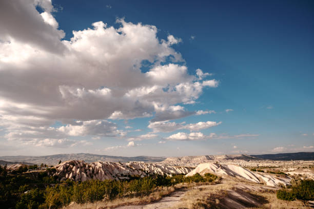Shot of cloudy Sky over Cappadocia