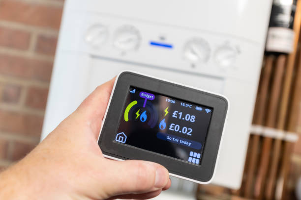 istock Smart Meter monitors electricity and gas use 1411600908