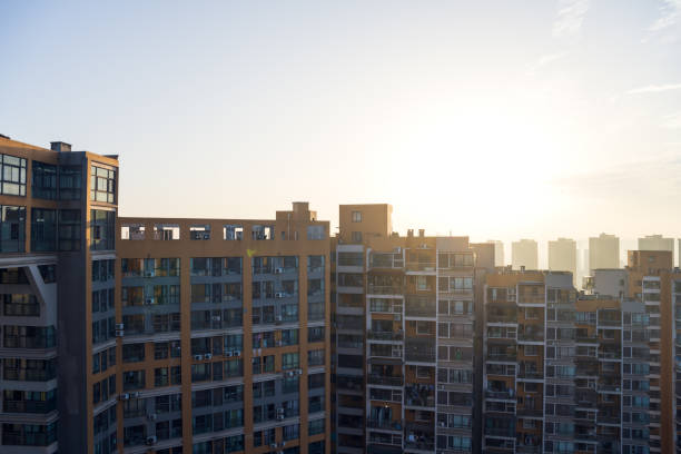 istock Urban modern architecture at dusk 1411602844