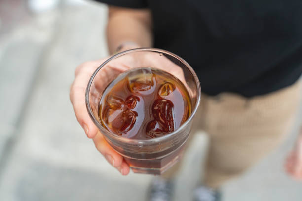 istock Iced coffee background stock photo 1411610924