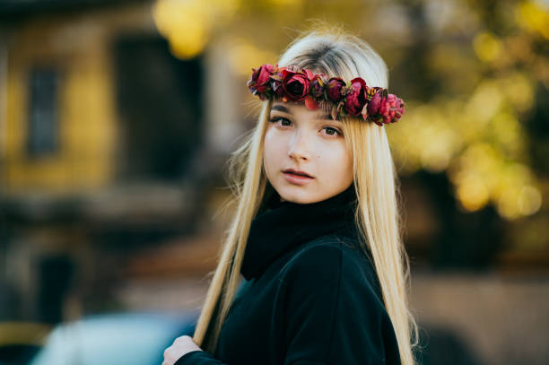 Girl autumn portrait