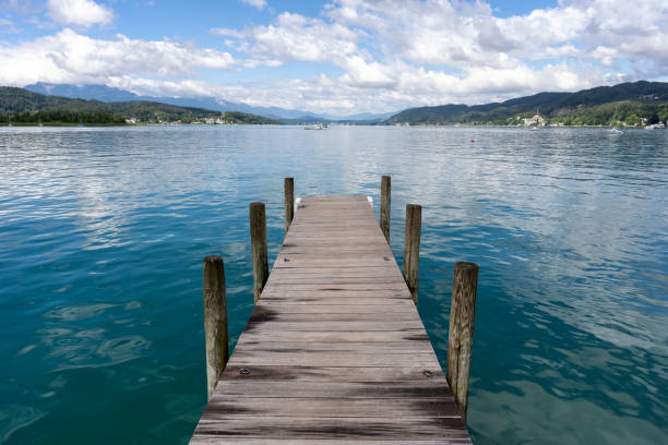 istock Dock at the Woerthersee in Carinthia, Austria 1411629709