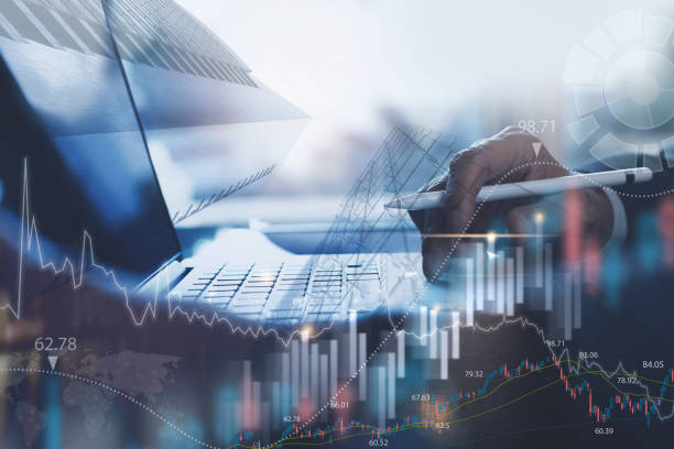 istock Business analysis and financial background 1411630775
