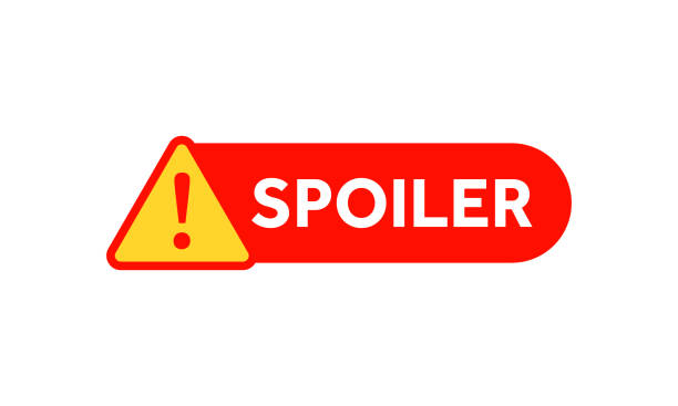 spoiler-alarm-vektor-zeichen - spoiler stock-grafiken, -clipart, -cartoons und -symbole