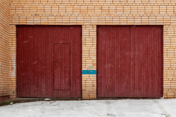 istock large wooden garage doors 1411639462