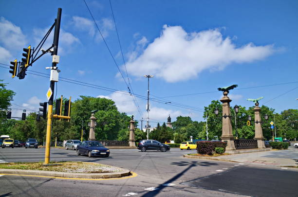 istock Urban traffic scene in Sofia, Bulgaria 1411641287