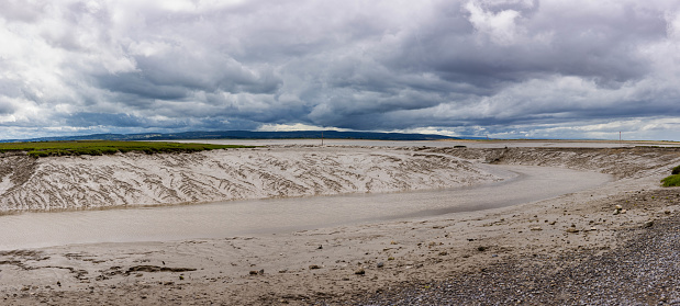 Exposed mudflats on the Isle of Grain at low tide