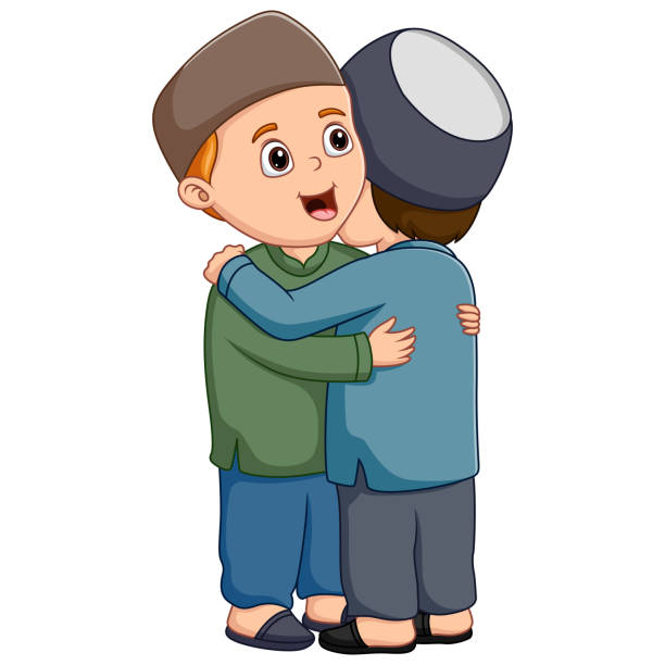 Illustration Of People Hugging And Wishing Isolated On White Background Stock Illustration - Download Image Now - iStock Illustration Of People Hugging And Wishing Isolated On White Background Stock Illustration - Download Image Now - iStock