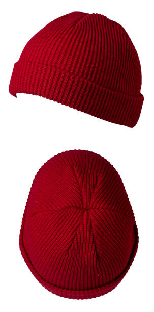istock Docker knitted hat isolated on white background. fashionable rapper hat. hat fisherman 1411653046