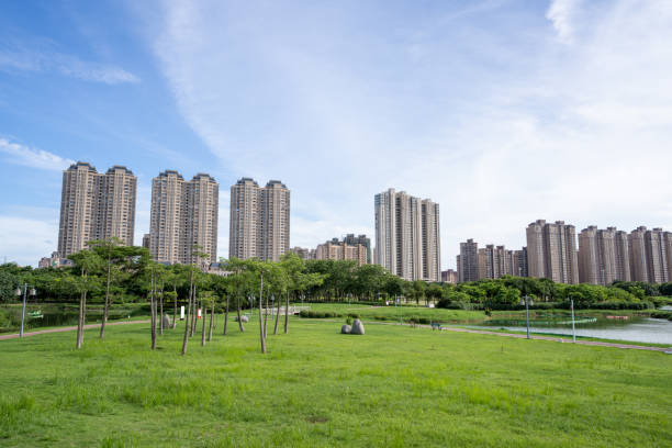 istock Green space and urban skyline in livable cities 1411655663