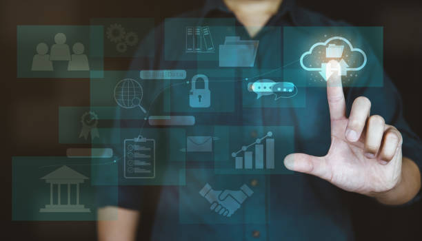 istock Business analysis and strategy, big data concept. Business analyzing financial graph on virtual touch screen, data network futuristic technology solution for business development. 1411656029