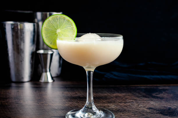 istock White Chocolate Gimlet Gin Cocktail with Ice Sphere 1411661551