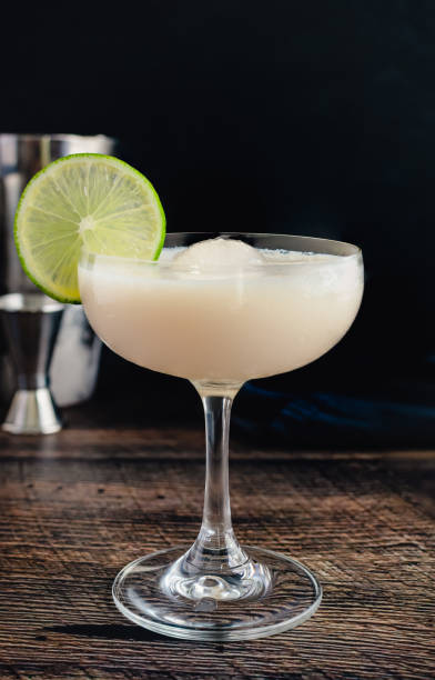 istock White Chocolate Gimlet Gin Cocktail with Ice Sphere 1411661555