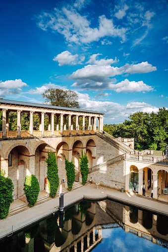Potsdam, Germany - July 15, 2022: Belvedere, a palace in the New Garden on the Pfingstberg hill in Potsdam, Germany.