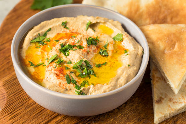 istock Homemade Eggplant Babaganoush Dip 1411661991
