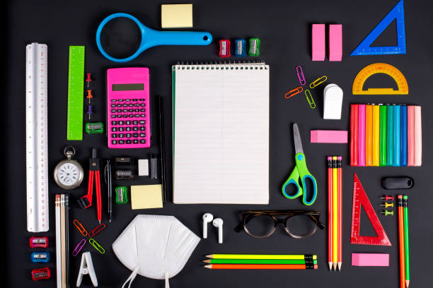 istock School Supplies Background. 1411666915
