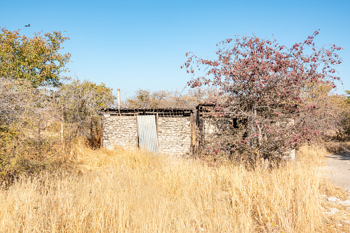 Outhouse at Etosha National Park in Kunene Region, Namibia