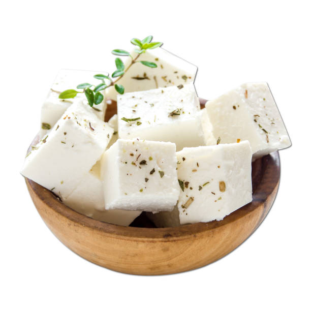 istock feta cheese cube served in a wooden bowl isolated on plain white background side view of fastfood 1411672307