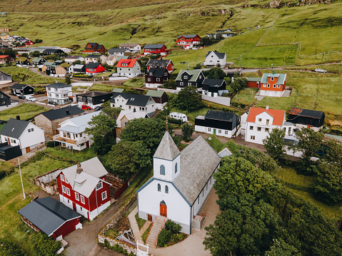 the Kvívík Village in the Faroe Islands