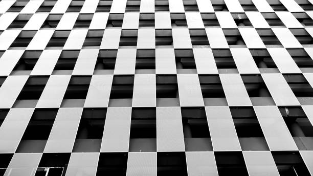 istock Black and White, Metallic, Modern Architectural Concept- Exterior 1411677949