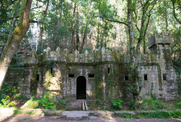 istock Castle in the enchanted forest of Aldan. Cangas - Spain 1411681176