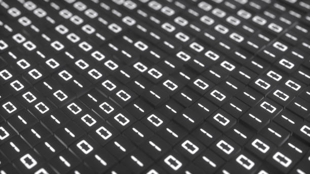 Big data with binary computer code.