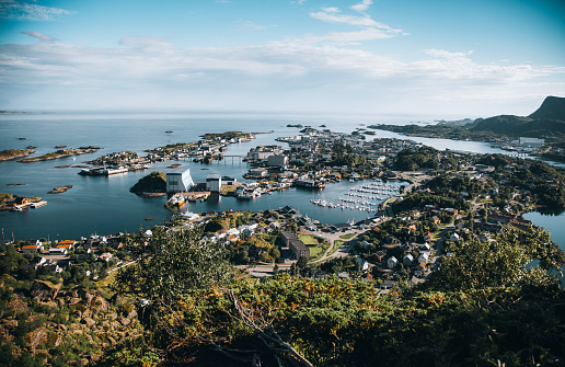 Views of Svolvaer in the Lofoten Islands in Norway