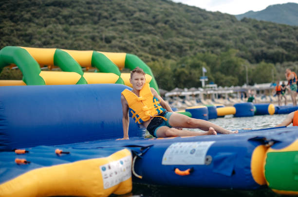 istock Kid having fun in Water Park 1411696965