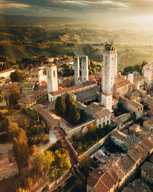 istock San Gimignano aerial view 1411697114