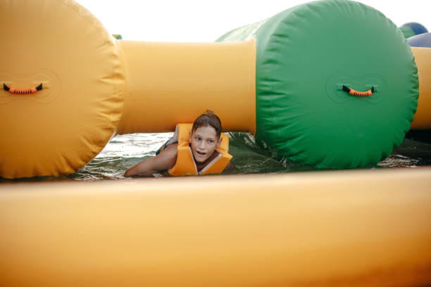 istock Kid having fun in Water Park 1411697269