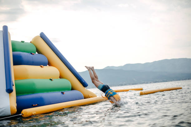 istock Kid having fun in Water Park 1411698038