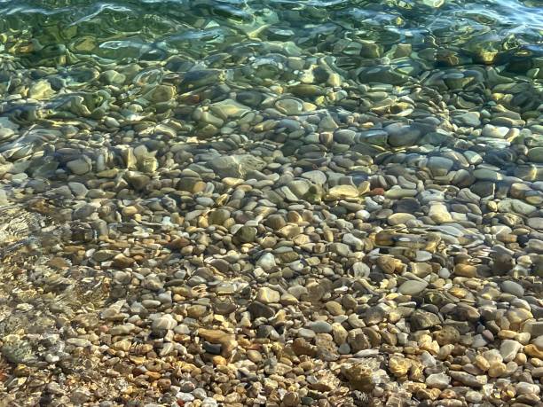istock Pebbles and stones in transparent sea water 1411704305