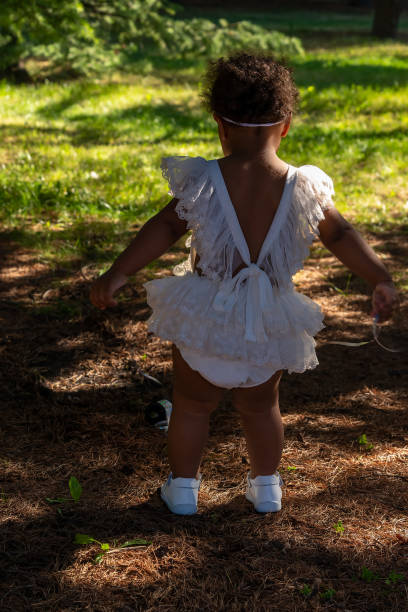 Baby Girl At Park in Summer