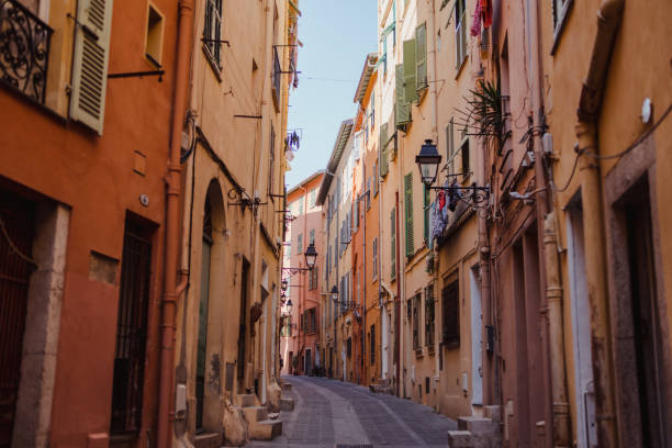 istock Narrow streets of Menton 1411707350