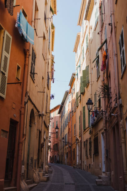 istock Narrow streets of Menton 1411707351