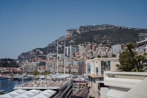 La Condamine, Monte-Carlo, Monaco, Cote d'Azur, French Riviera.