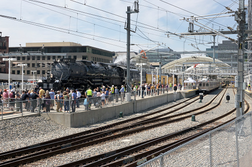 Rolling into downtown Denver, Colorado’s Union Station, crowds of train fans surround Union Pacific's famed Big Boy No. 4014 steam engine on July 29, 2022. Built in 1941, with 7,000 horsepower, the massive engine could pull 4,000 tons of heavy freight during World War II.