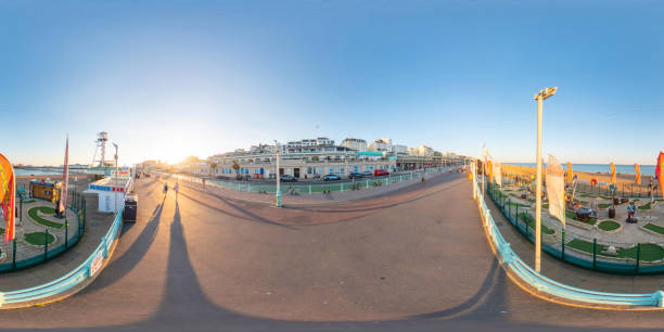 Brighton, UK - July 9, 2022: 360 photo mini golf on Brighton Beach UK