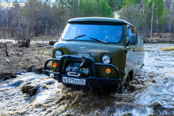 South Ural sport utility vehicle with a unique landscape, vegetation and diversity of nature in spring. Beloretsk, Russia - May 6, 2022: South Ural sport utility vehicle with a unique landscape, vegetation and diversity of nature in spring. south ural stock pictures, royalty-free photos & images