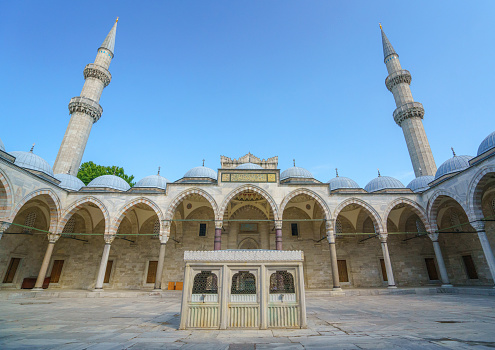 Suleymaniye mosque (Suleymaniye Camii) in Istanbul, Turkey