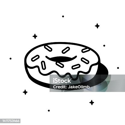 istock Donut Doodle 5 1411753466