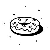 istock Donut Doodle 5 1411753466