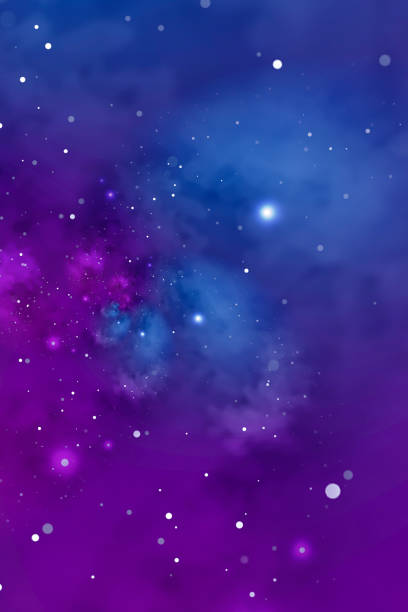 istock Starry background with blue and violet nebula. Concept for space, astronomy, galaxy, universe, science 1411756668