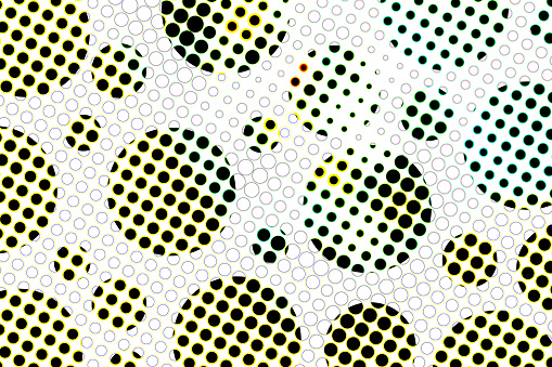 Abstract grid polka dot halftone background pattern. Spotted textures