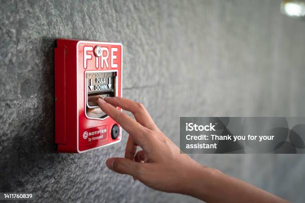 Activate Fire Alarm System Stock Photo - Download Image Now - Order, Fire Alarm, Fire - Natural Phenomenon