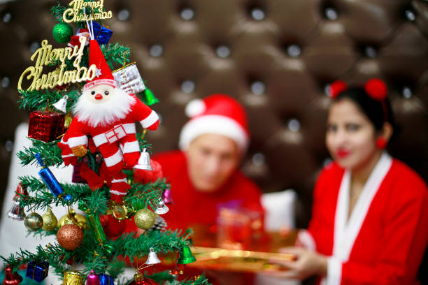 istock Celebrating Christmas at home 1411760923