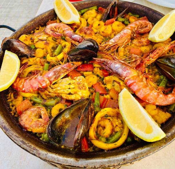 istock Seafood paella from Mallorca, Spain 1411762625