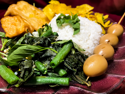 Inti Java Food Sego Pecel Is A Typical Food From Java Stock Photo - Download Image Now ...