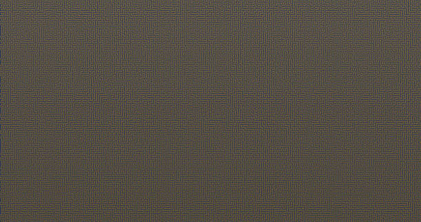 istock Blue maze patterns on Spanish Bistre or Copper background. Clean simple pattern background for text card, web, presentation, etc. 1411765700