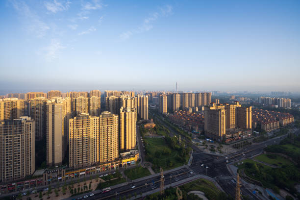 istock Morning sunrise in the city 1411770254
